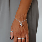 Signature Moon and Star Trace Bracelet