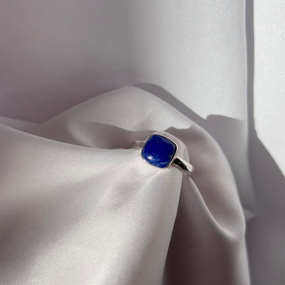 KARINA Silver Lapis Ring