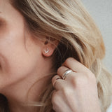 Signature Teeny Moon Studs