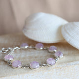 Pink Moonstone Bracelet