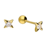 Star Cartilage Stud in Gold