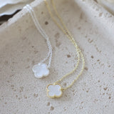 Mother of Pearl Necklace in Gold