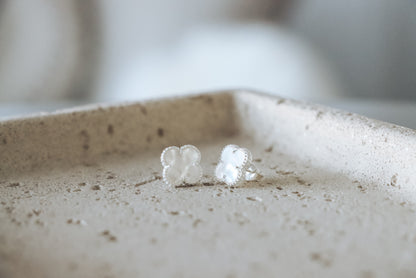 Mother of Pearl Clover Earrings