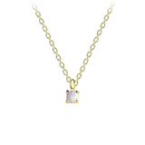 Mini Opal Necklace in Gold