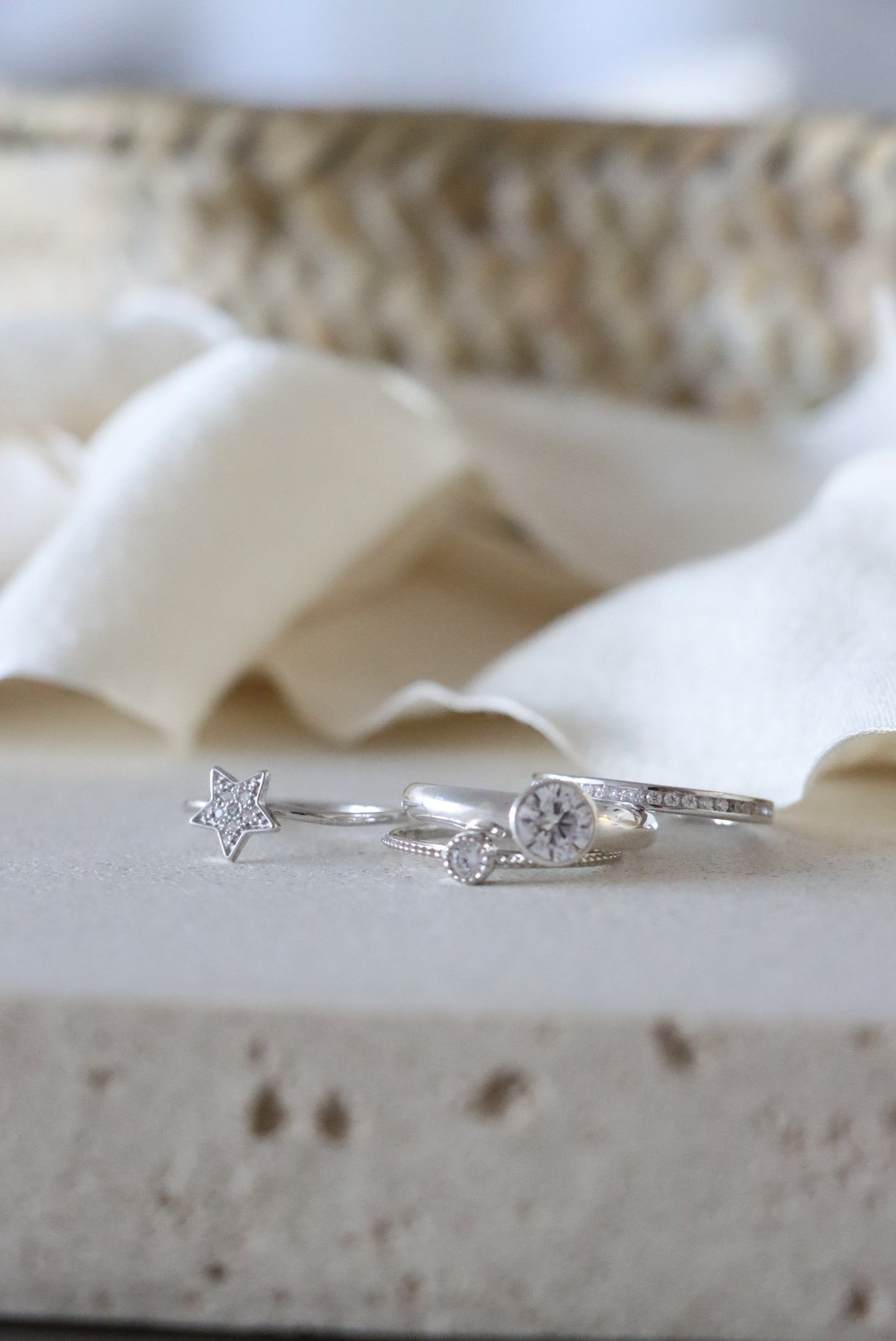 Vintage Sparkle Solitaire Ring