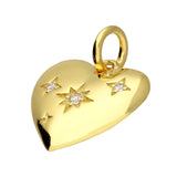 Cosmic Heart Necklace in Gold