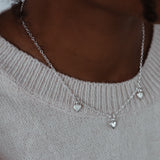 Signature Triple Teeny Heart Necklace