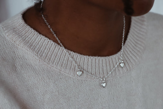 Signature Triple Teeny Heart Necklace