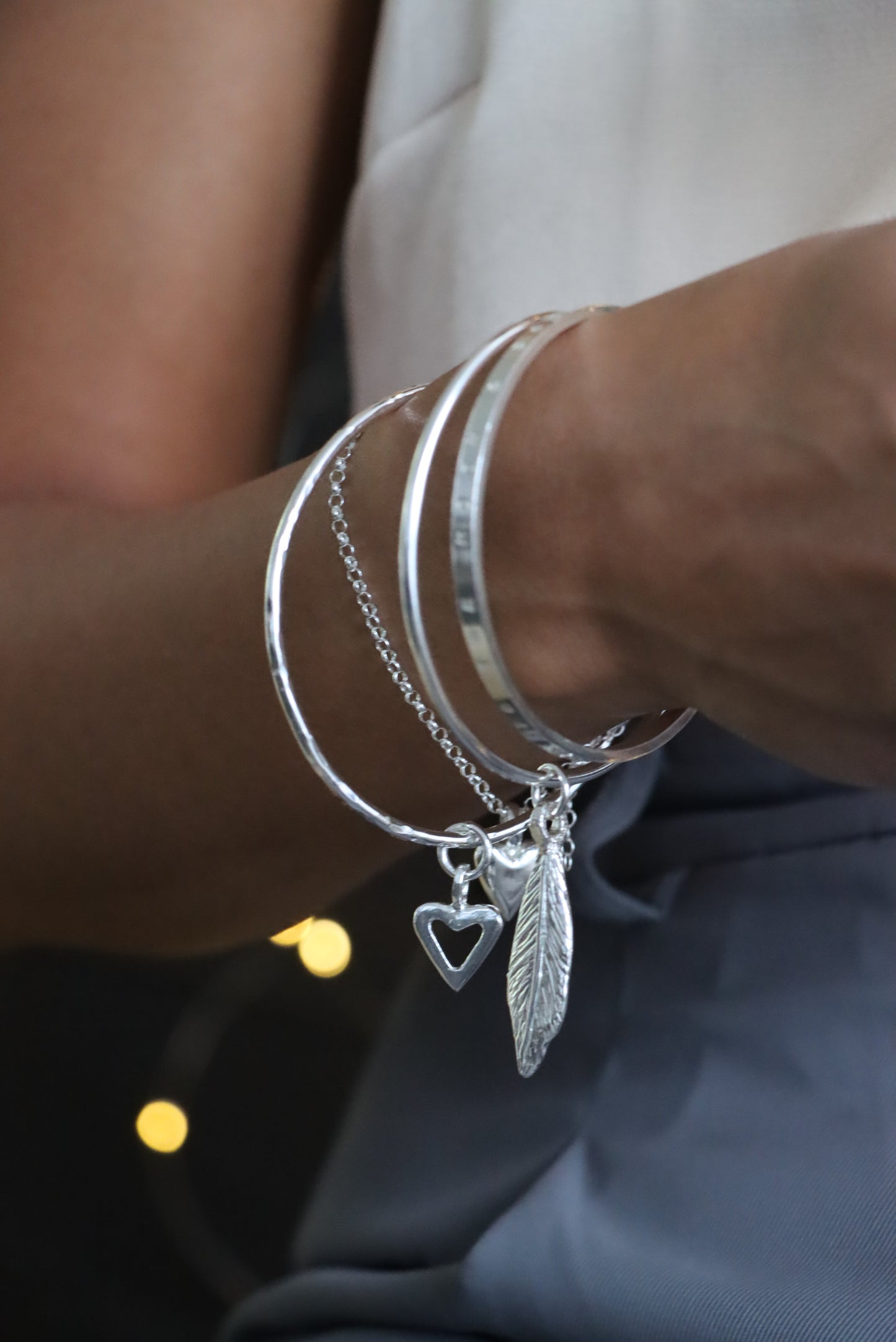 Signature Open Heart Bangle