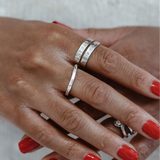 Signature Hammered Stacking Ring