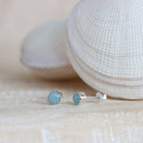 LILA Aquamarine Treasure Studs