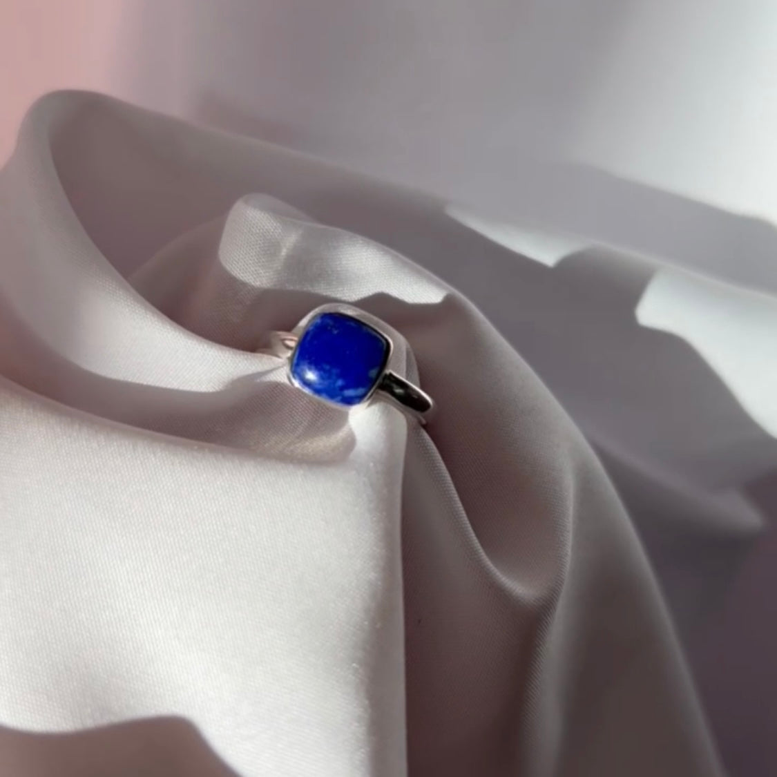 KARINA Silver Lapis Ring