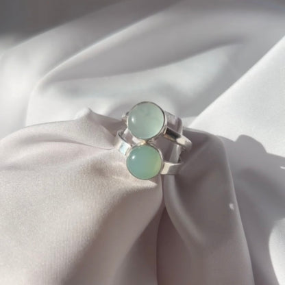 ALEIA Silver Aquamarine Ring