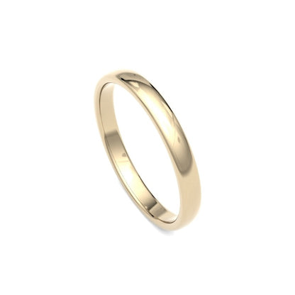 2.5mm Gold Premium Court Wedding Band