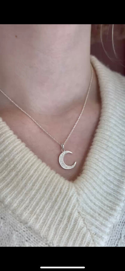 Sparkle Moon Necklace