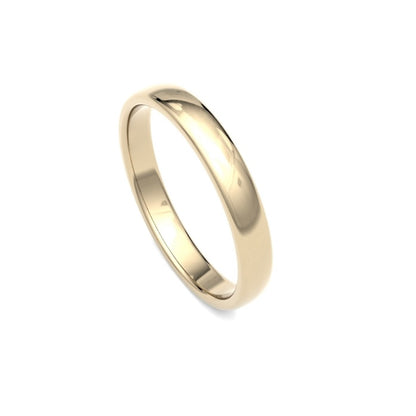 3mm Gold Premium Court Wedding Band