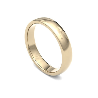 4mm Gold Premium Court Wedding Band