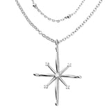 North Star Double Chain Necklace