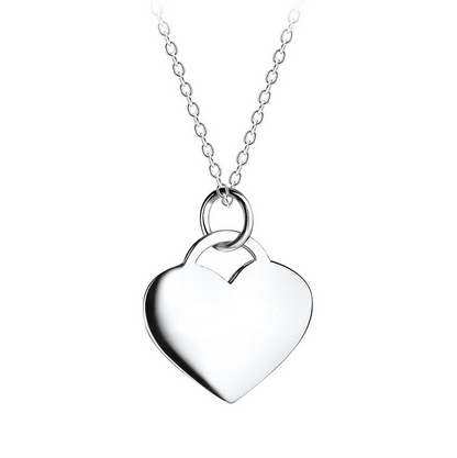 Personalised Heart Tag Necklace