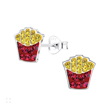 Glitter Fries Ear Studs