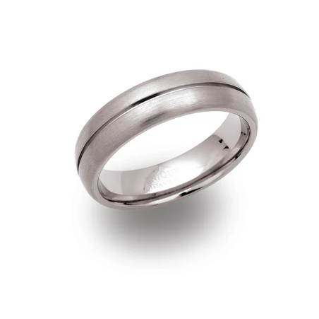 Mens 6mm Titanium Ring