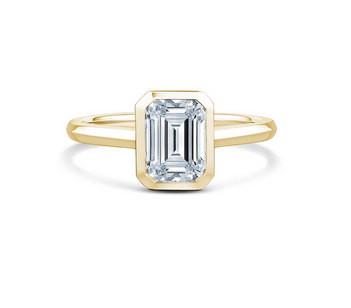 Emerald Cut Diamond Engagement Ring