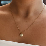 Cosmic Heart Necklace in Gold