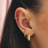 Essential Huggie Hoops in Gold