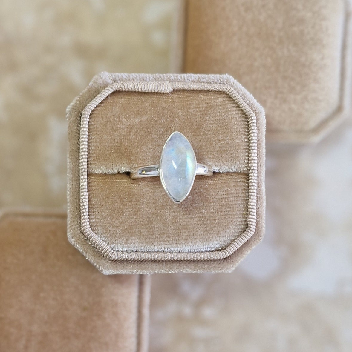 Marquis Moonstone Ring