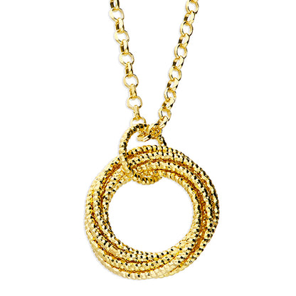 Golden Rings Necklace in Gold