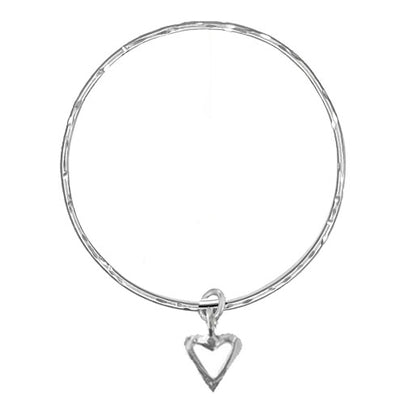 Signature Open Heart Bangle