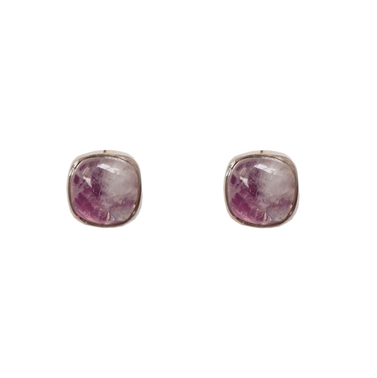 Pink Moonstone Studs Earrings